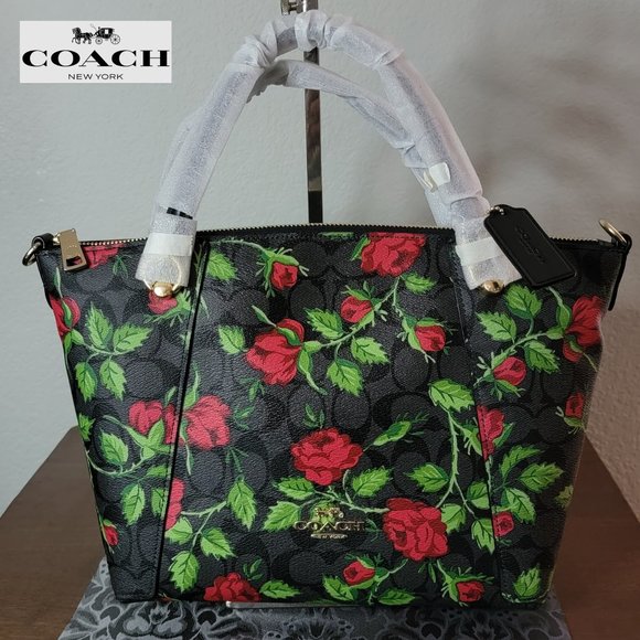COACH Top Zip Satchel Rose